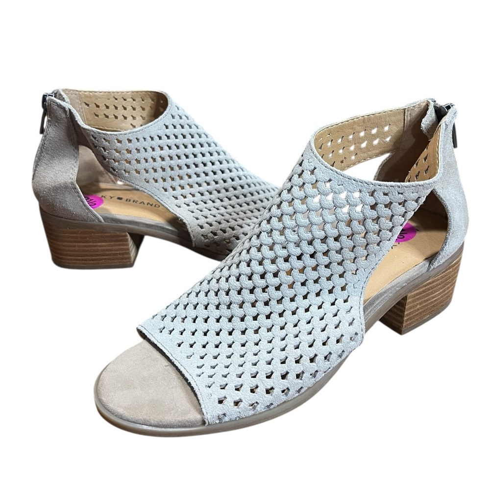 Lucky Brand Nacria Suede Heeled Sandals